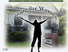 Tablet Screenshot of hopeforwomenllc.com